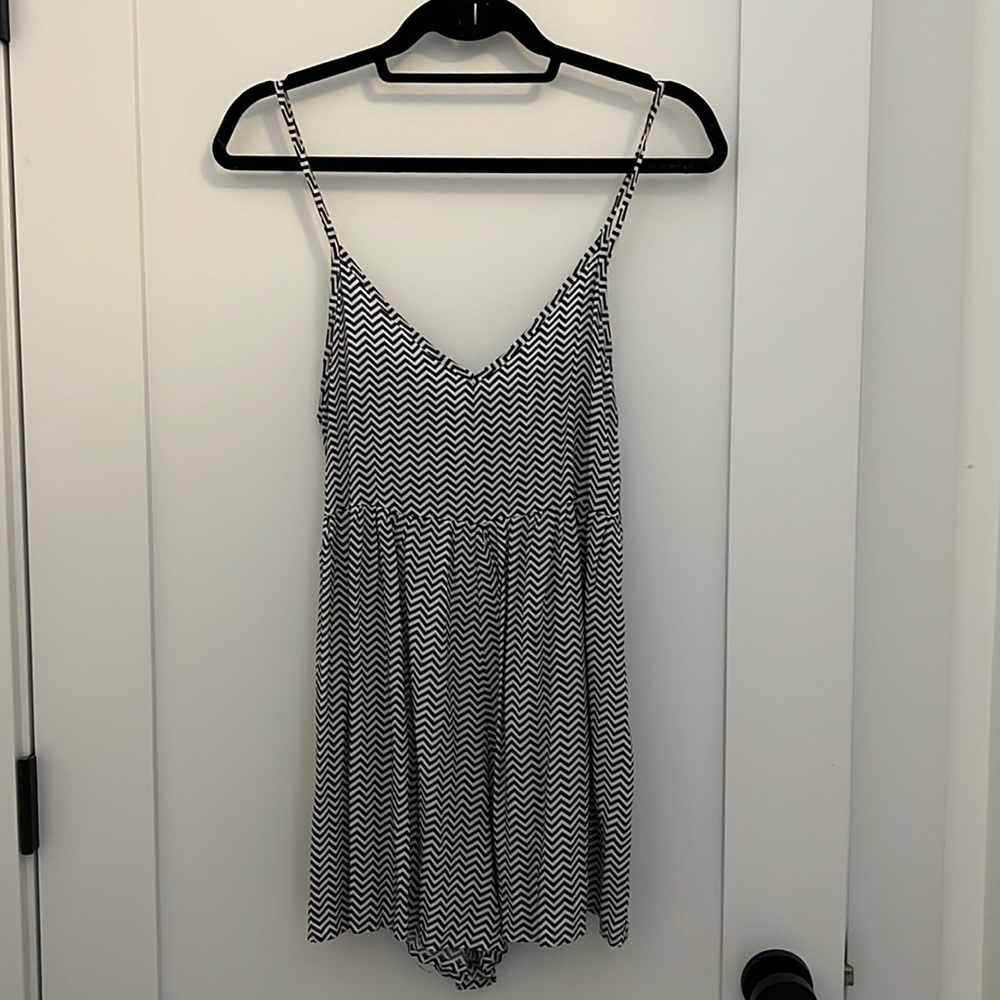 Striped playsuit